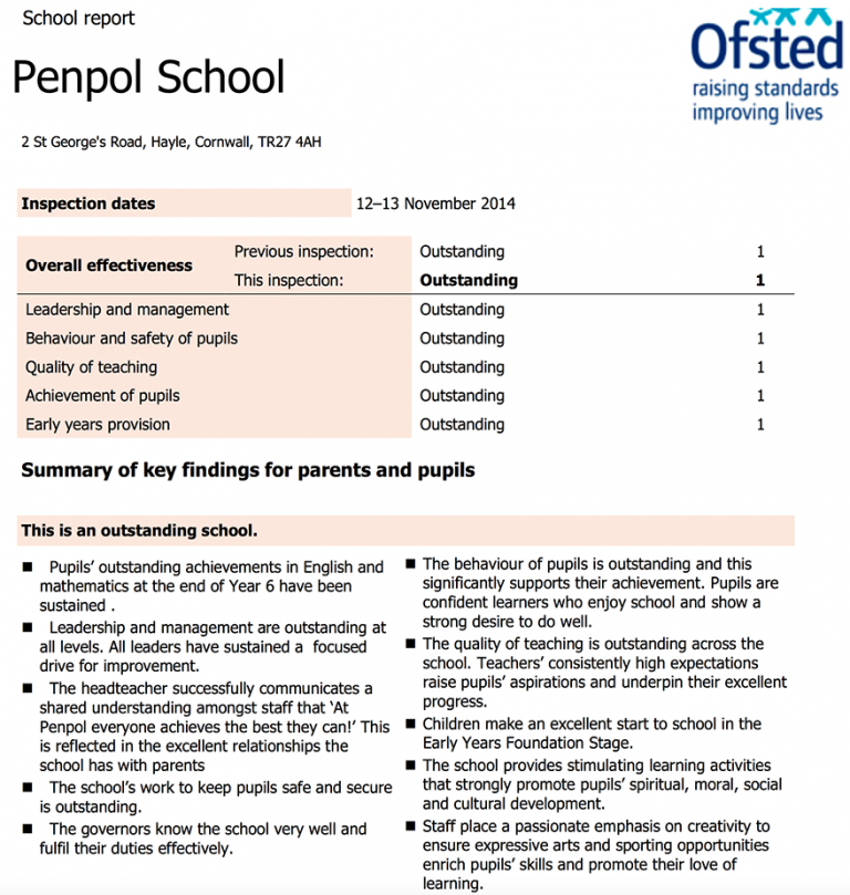 ofsted science research report