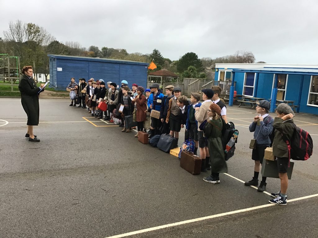 Year 6 children gather for evacuation! – Penpol Primary School