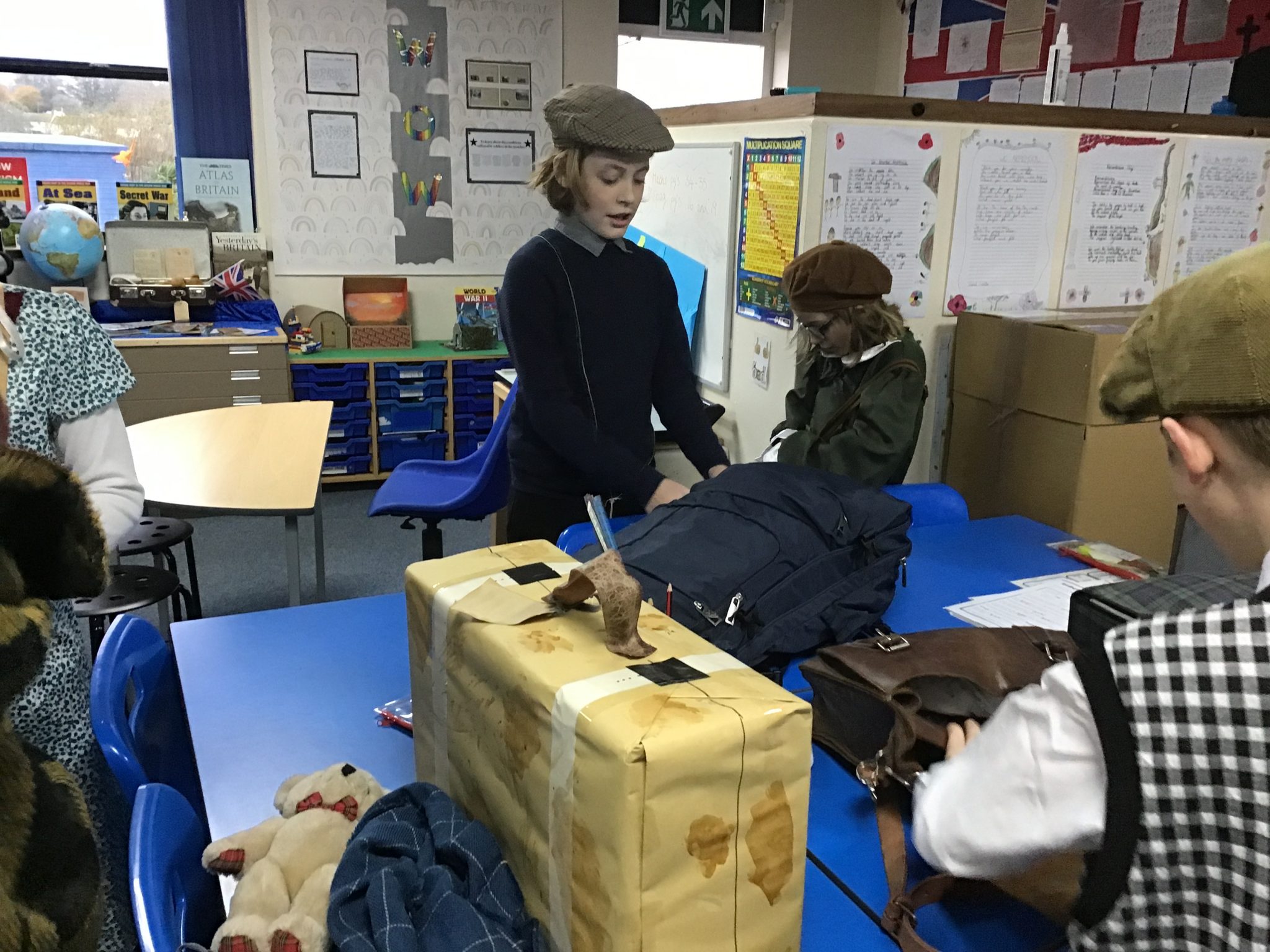 Year 6 children gather for evacuation! – Penpol Primary School