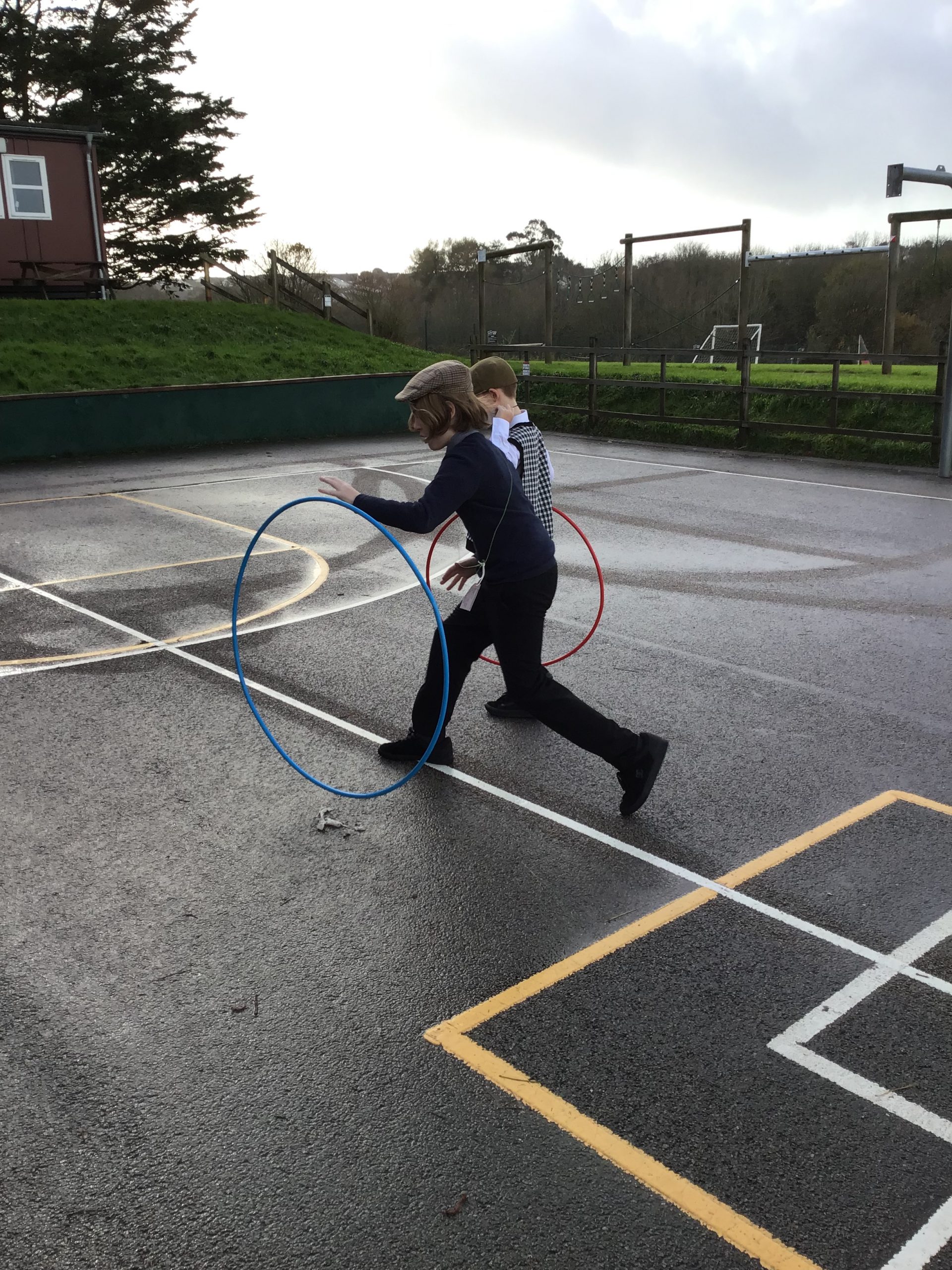Year 6 children gather for evacuation! – Penpol Primary School