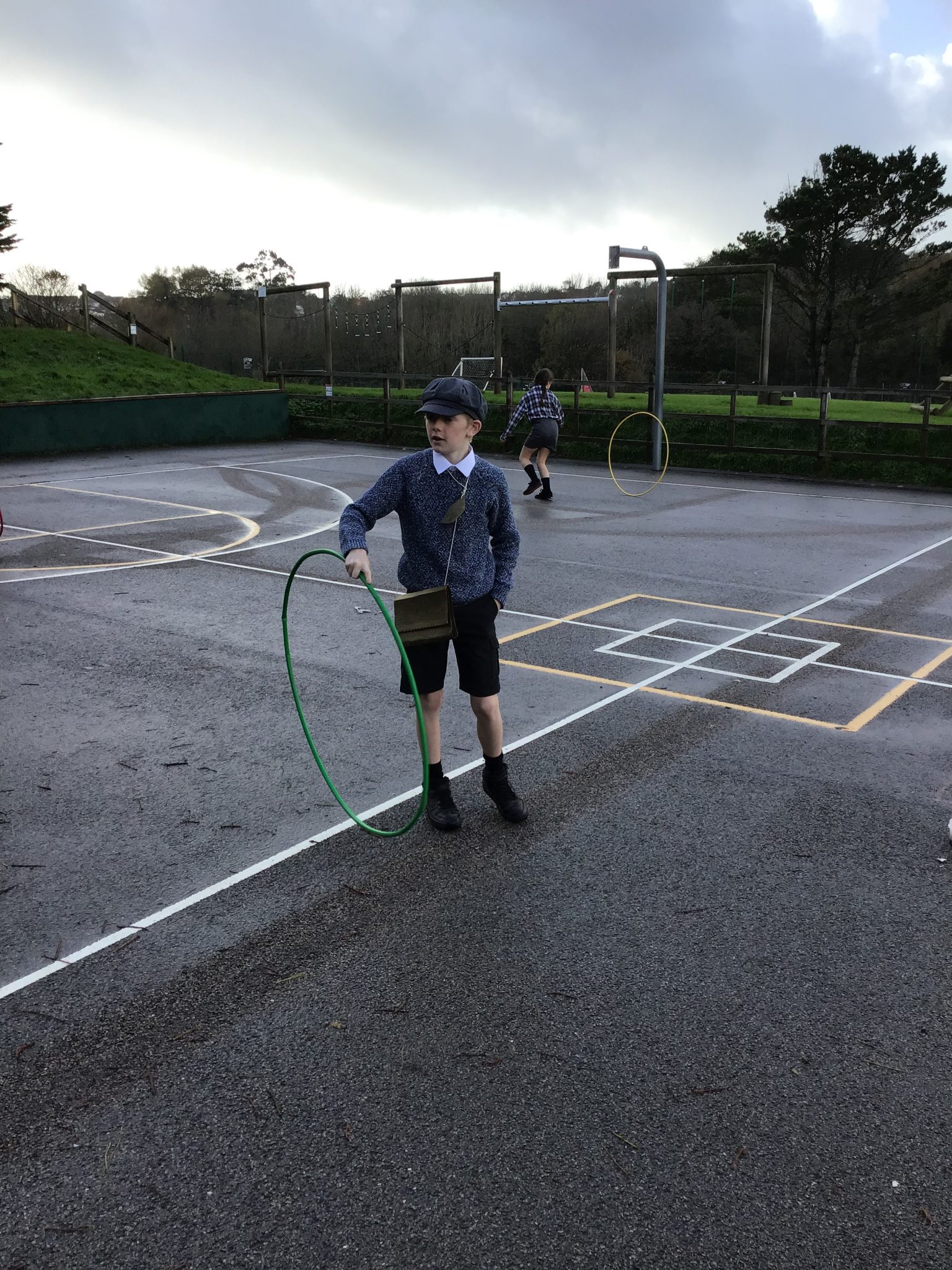 Year 6 children gather for evacuation! – Penpol Primary School